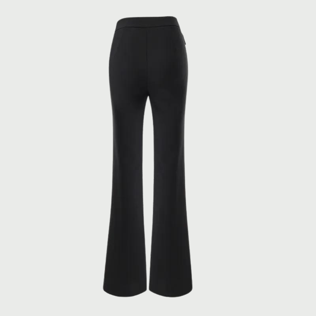 Chain Embellished Wide Leg Trousers