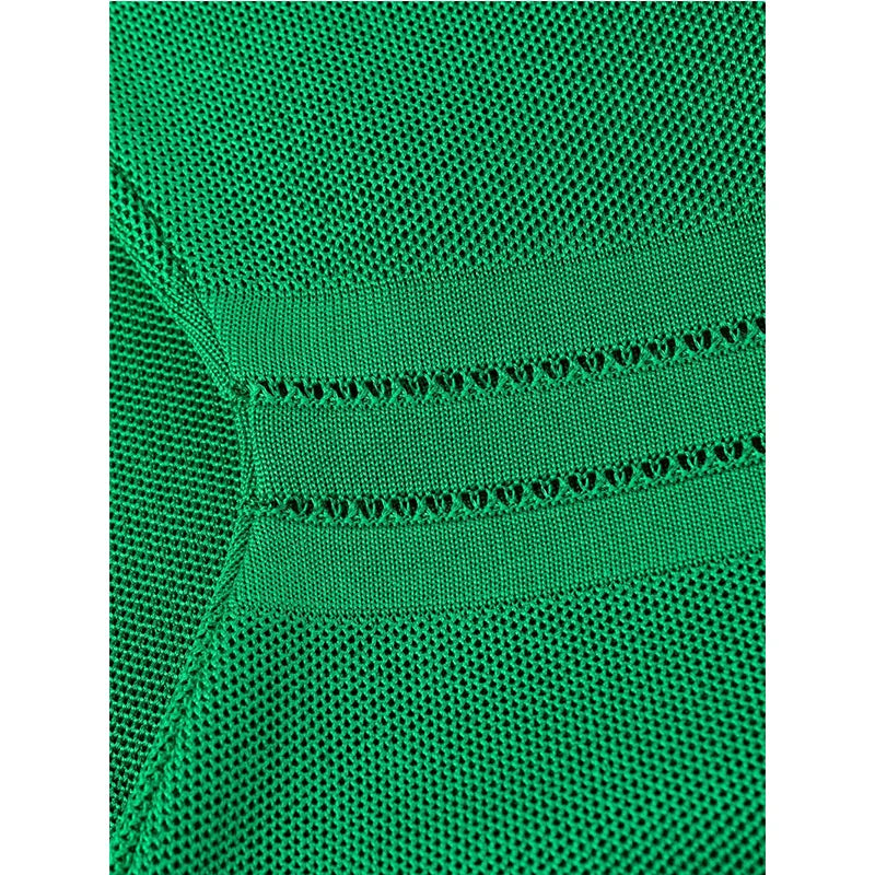 Green Knit Pencil Dress