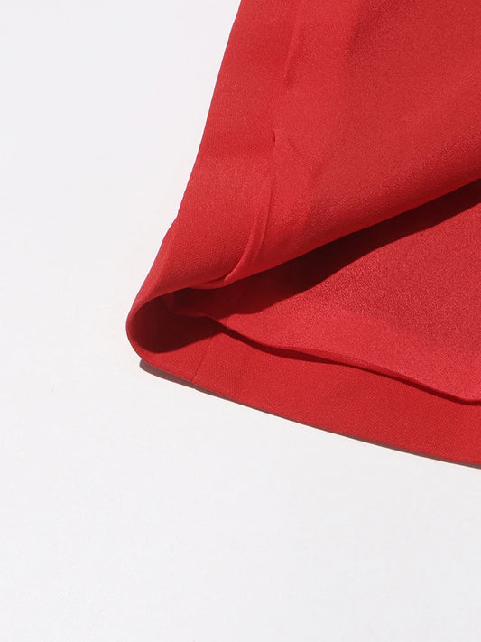 Sleeveless High Waist Belted Blazer Dress