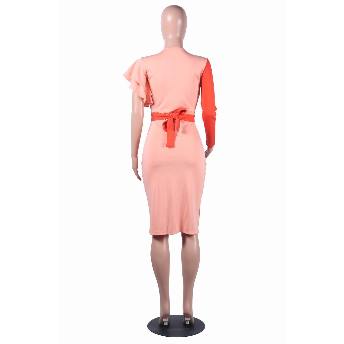 Ruffle Sleeve Midi Dress