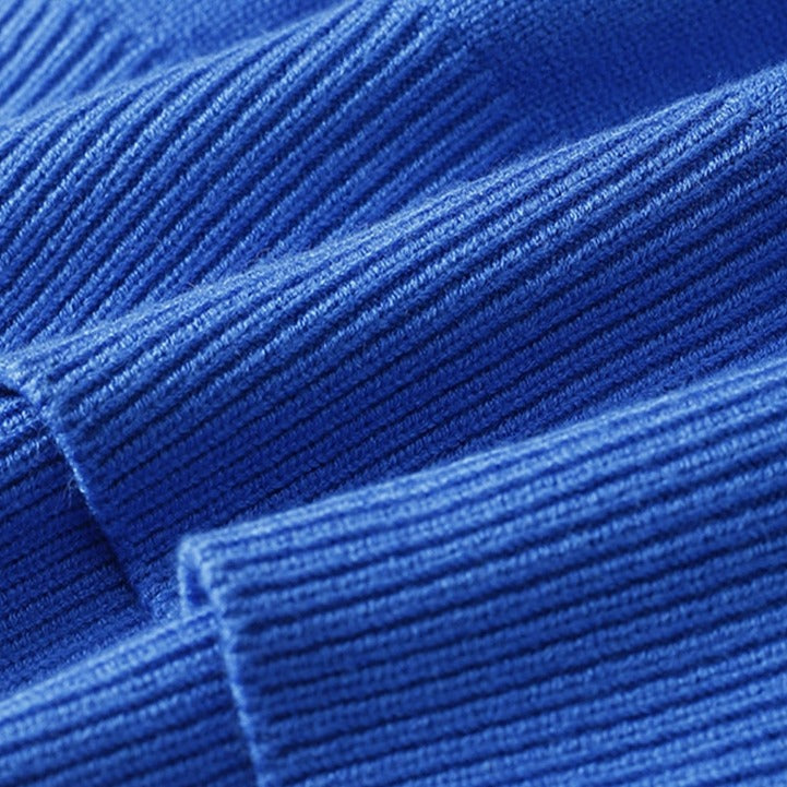 Relaxed Turtleneck Knit Sweater