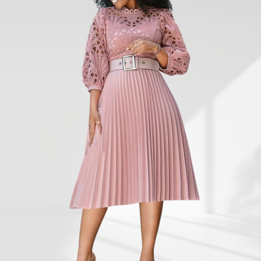 Elegant Lace Fit and Flare Dress Work-In-Style Boutique Elegant Lace Fit and Flare Dress Work-In-Style Boutique