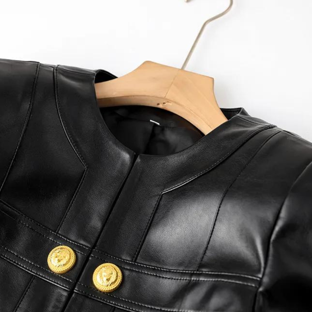 Black Moto Crop Jacket