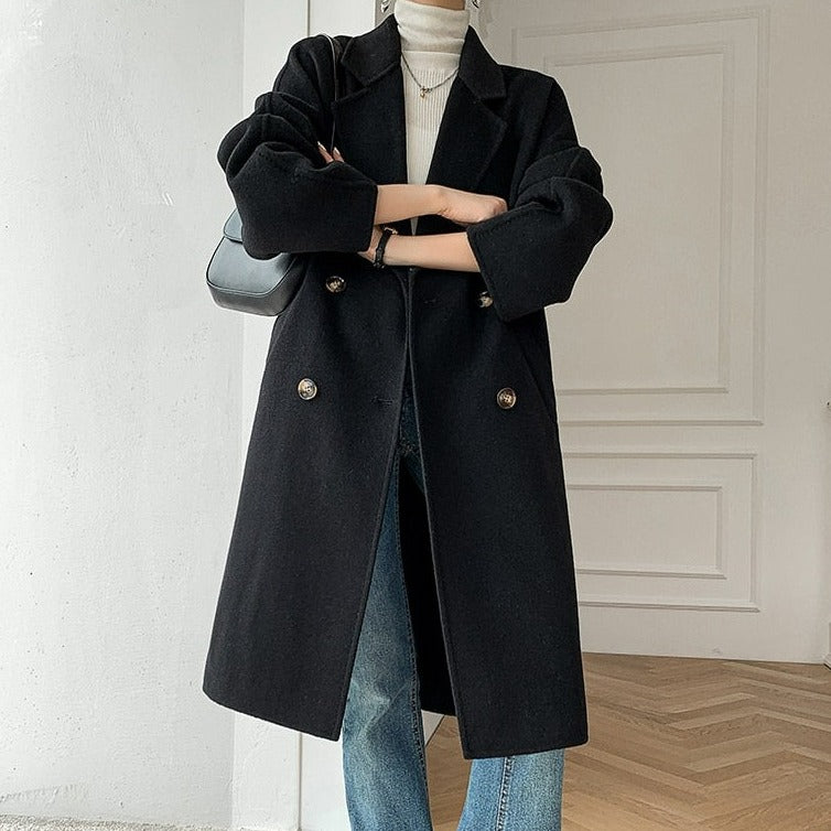 Long Lapel Commuter Coat