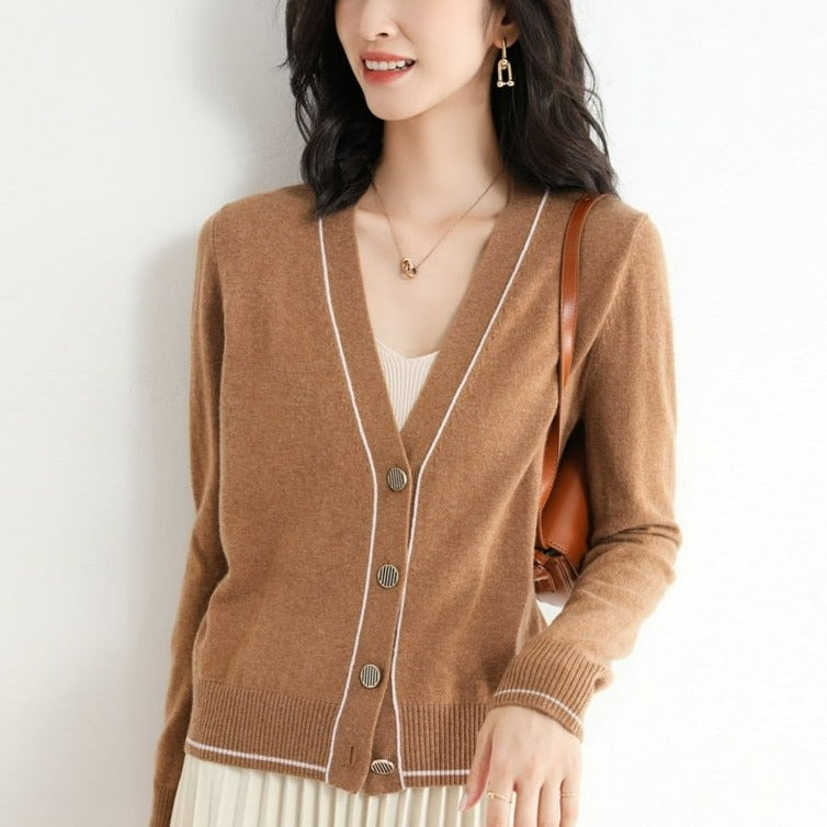 V-neck Knit Cardigan