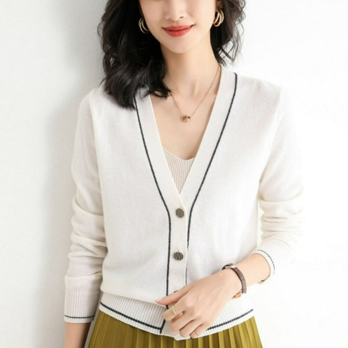 V-neck Knit Cardigan